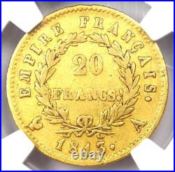 1813 France Gold Napoleon 20 Francs Coin G20F Certified NGC XF40 (EF40)