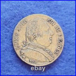 1815 A France Louis XVIII 20 Francs Paris Gold Coin