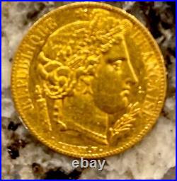 1850 20 Francs France Gold Coin 274 Early Ceres Head Rare