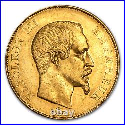 1855-1859 France Gold 50 Francs Napoleon III Avg Circ SKU #49830