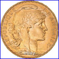 #186555 Coin, France, Marianne, 20 Francs, 1910, Paris, MS, Gold, KM85