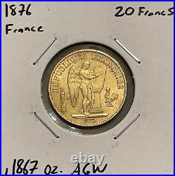 1867 France 20 Francs Gold VF Very Fine