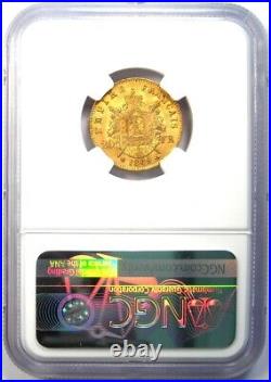 1869 France Gold Napoleon III 20 Francs Coin G20F Certified NGC MS61 (BU UNC)