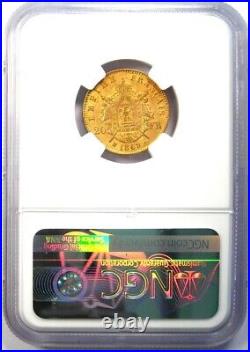 1869 France Gold Napoleon III 20 Francs Coin G20F Certified NGC MS61 (BU UNC)