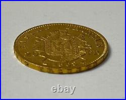 1869 Napoleon III Empereur Empire Francais Gold France 20 FR Francs Coin Barre
