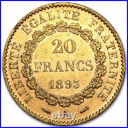 1871-1898 France Gold 20 Francs Lucky Angel BU SKU #19137