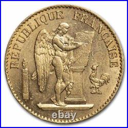 1875 France Gold 20 Francs Lucky Angel BU SKU#233167