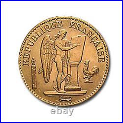 1877 France Gold 20 Francs Angel BU SKU#26380