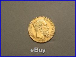 1882 Belgium 20 Francs GOLD CoinLeopold IIForeign Bullion CoinGreat Price