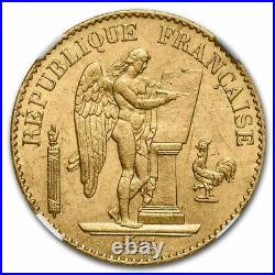1893-A France Gold 20 Francs Lucky Angel MS-62 SKU#241654