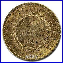 1895-A France Gold 20 Francs Angel BU SKU#212990