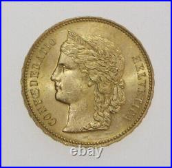 1896 20 Francs Gold Coin