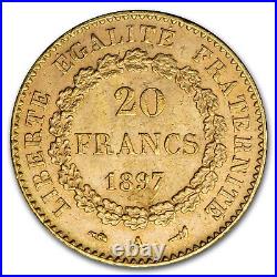 1897-A France Gold 20 Franc Angel BU SKU#209323