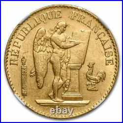 1897-A France Gold 20 Francs Angel MS-62 NGC SKU#241664