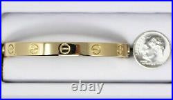 18 kt Yellow Gold CARTIER LOVE BRACELET with Screwdriver Size 16 5.75 B0915