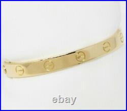 18 kt Yellow Gold CARTIER LOVE BRACELET with Screwdriver Size 16 5.75 B0915