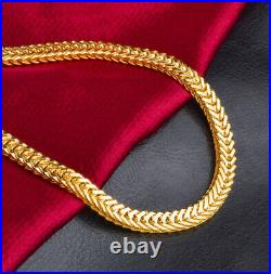 18k Yellow Gold Men's Italian Curb Link Chain Necklace w GiftPkg D517-544