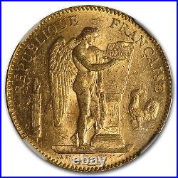 1904-A France Gold 50 Francs Angel MS-61 NGC