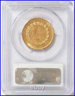 1904 A Gold France 50 Francs Rive D'or Standing Genius Coin Pcgs Mint State 63