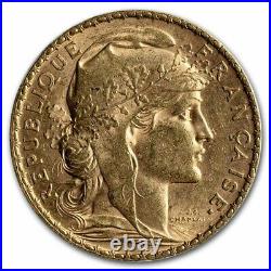 1904 France Gold 20 Francs Rooster AU SKU#232894