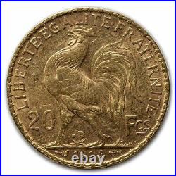 1904 France Gold 20 Francs Rooster AU SKU#232894