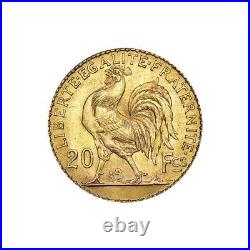 1906 1914 French Rooster 20 Franc Gold Coin