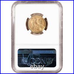 1907 France Gold 20 Francs NGC MS66