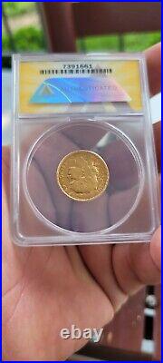 1907 France Gold 20 Francs Rooster Anacs AU58