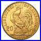 1909 France Gold 20 Francs Rooster BU