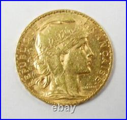 1910 France Gold 20 Francs Marianne Bust Rooster Bullion Coin Free Ship