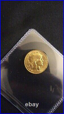 1913 France Gold 20 Francs French Rooster