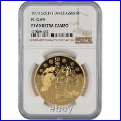 1999 French Europa 655.957 Franc PF 69 UCAM NGC Gold Proof SKUCPC2985