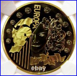 1999 GOLD FRANCE EUROPA 655,957 FRANCS 1 oz COIN NGC PROOF 66 ULTRA CAMEO