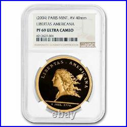 2004 (1776) France Gold Libertas Americana Medal PF-69 UCAM NGC SKU#234542