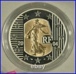 2004 France Gold and Silver Bimetallic 5 Euros La Semeuse The Sower Marianne