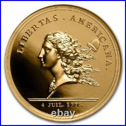2014 (1776) France Gold Libertas Americana Medal PF-70 NGC SKU#214559