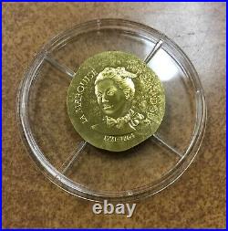 2017 France Monnaie de Paris, 50 Euro, 1/4 oz Gold Marquise de Pompadour proof