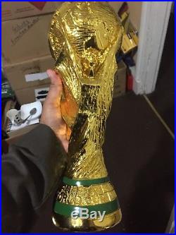 2018 France Cup Trophy Replica Soccer Gold Football 36cm Russia 1.4kg World