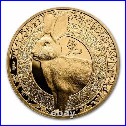 2023 France 1/4 oz Gold 50 Year of the Rabbit Proof (Lunar) SKU#259540