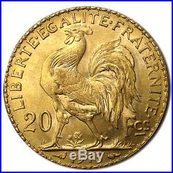 20 Francs France Gold Coin Rooster (BU)