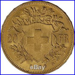 20 Francs Swiss Gold Coin Helvetia (BU)