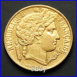 20 francs or Cérès années variées (1850-1851) A Gold coin France random year