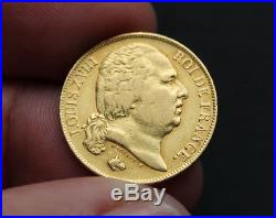 20 francs or Louis XVIII buste nu 1817 A gold coin France