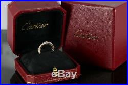 $24,300 Cartier 18K Yellow Gold 2.95ct Round Diamond Eternity Wedding Band Ring