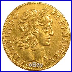 #57389 FRANCE, Louis d'or, Louis D'or, 1641, Paris, KM #104, Gold, Gadoury