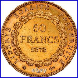 #841295 Coin, France, Génie, 50 Francs, 1878, Paris, AU, Gold, KM831