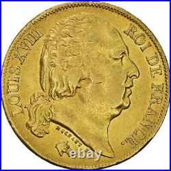 #843384 Coin, France, Louis XVIII, 20 Francs, 1818, Paris, EF, Gold, KM
