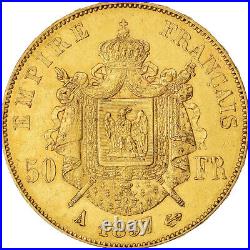 #844721 Coin, France, Napoleon III, 50 Francs, 1857, Paris, EF, Gold, K
