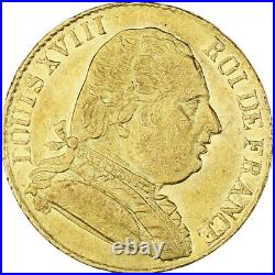 #849827 Coin, France, Louis XVIII, 20 Francs, 1815, London, AU, Gold, KM1