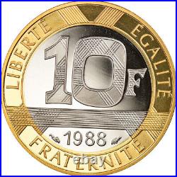 #856977 Coin, France, Génie, 10 Francs, 1988, Proof, MS, Gold, Gadoury